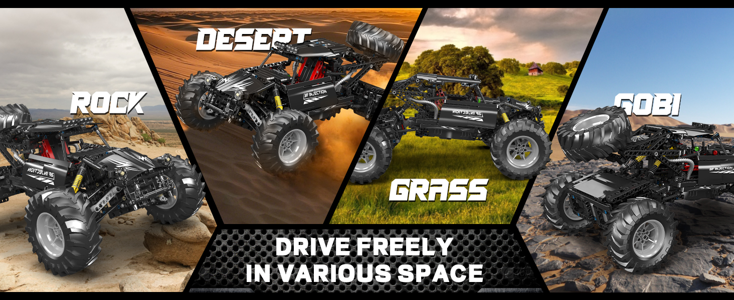 Amazon.com: Mould King Bigfoot Climbing Car Building Kit, Remote