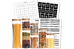 335 pcs Pantry Organization Labels - Supreme Kitchen Cabinet Savers for Easy Food Storage Identification