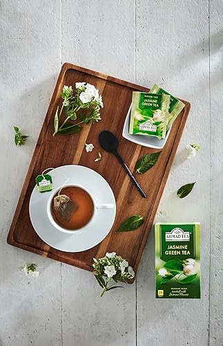 Miniatura 8 de Ahmad Tea Green Tea, Jasmine Romance, 20 unidades (paquete de 6) - Sin cafeína y sin azúcar