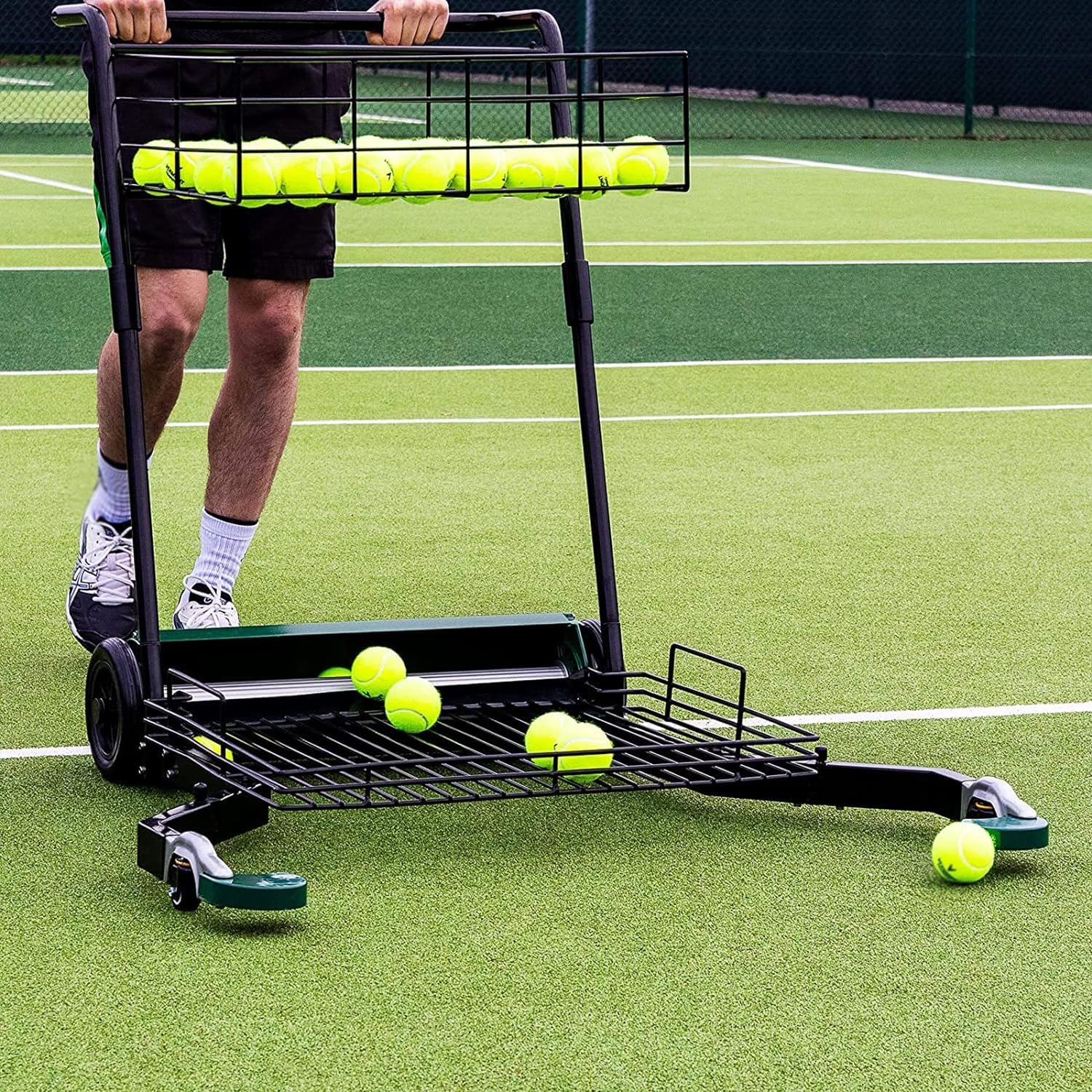 Carrello da collezione per palline da tennis Easy Collection, contiene 290 palline, per allenarsi e allenarsi