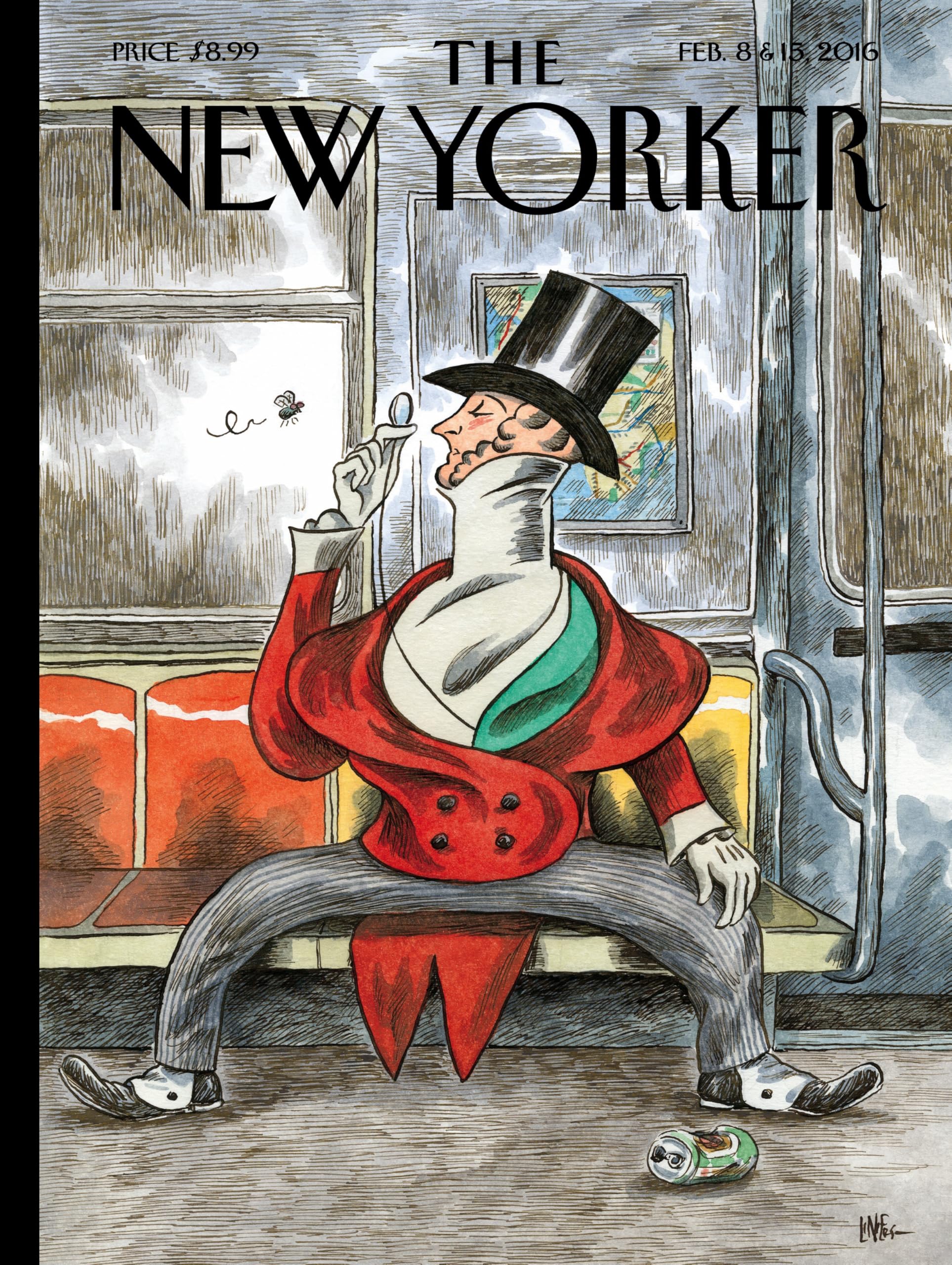New York Puzzle Company - New Yorker Eustace Spreads Out – Puzzle de 1000 pièces pour adultes par Liniers