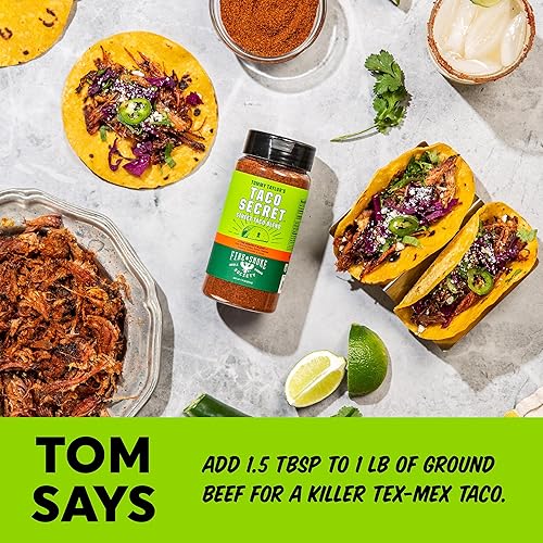 Miniatura 3 de Fire & Smoke Society Taco Secret - Mezcla de condimentos para tacos  Botellas XL  Mezcla de condimentos para fajita, carnitas, carne, mezcla de