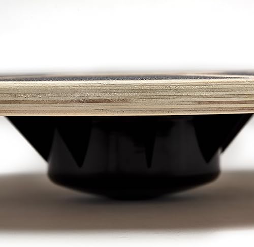 Miniatura 3 de Tabla de equilibrio de madera antideslizante de 15.7 pulgadas para estabilidad, ejercicio, fuerza, flexibilidad, entrenamiento de fisioterapia