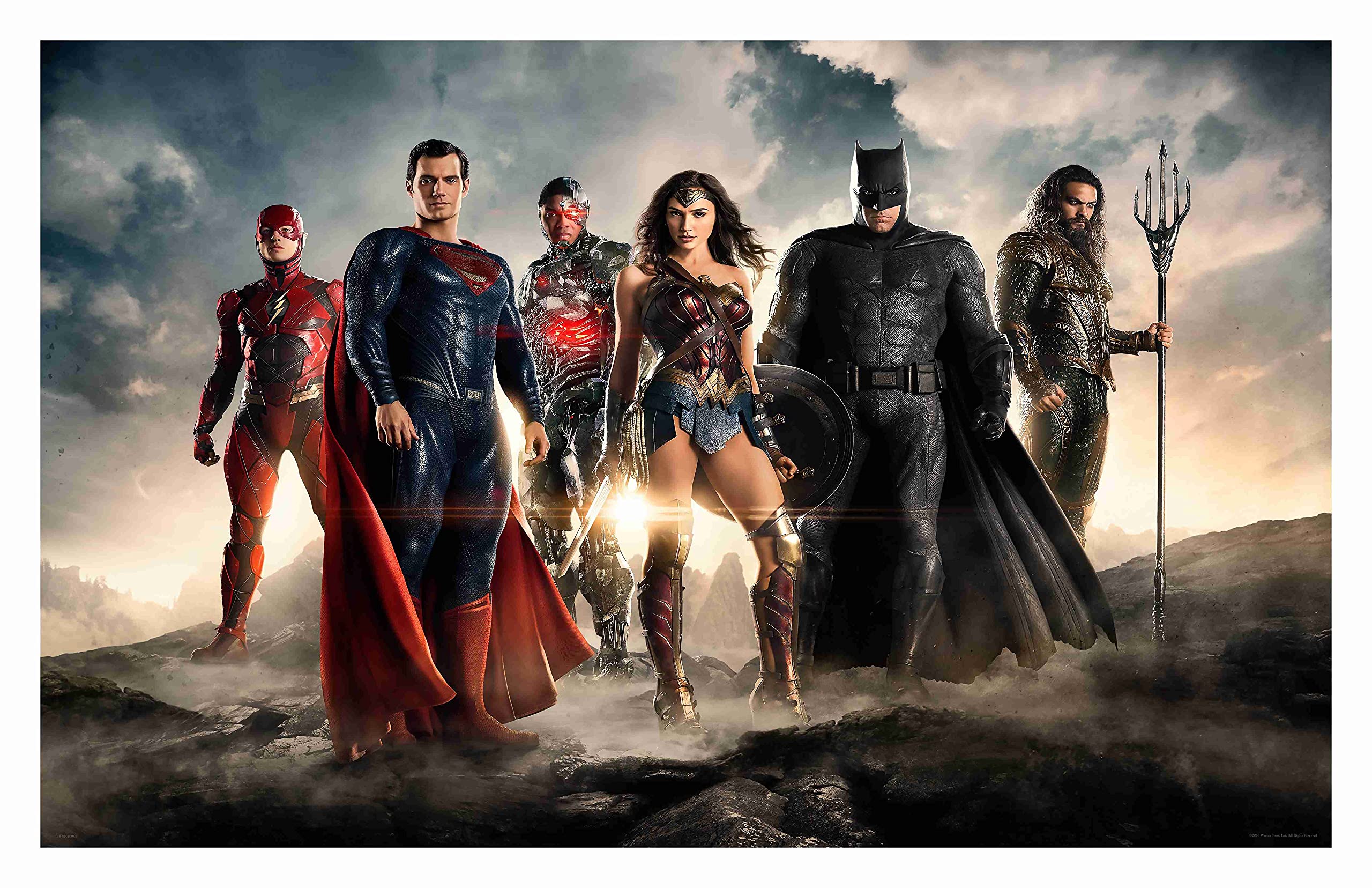 BALDAU PRINTS Justice League Wall Poster For Room (Gloss Laminated, 12X18 Inch, 300 GSM) M20