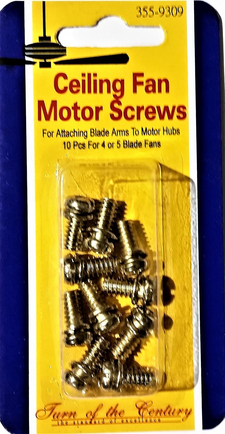Turn of the Century Tornillos de motor para ventilador de techo