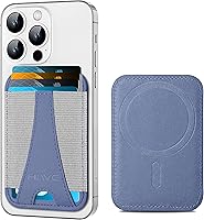 Vista 12 de HiWe Cartera Magsafe, cartera magnética Eiffel-Tower para iPhone serie 16/15/14/13/12, cartera de cuero, compatible con 6 tarjetas, delgado, bloqueo