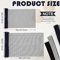 Vista 3 de 4 Pieces African Net Bath Net Sponge Body Exfoliating Polyester Cleaning Shower Body Scrubber Back Scrubber Exfoliating Wash Bath Cloth for Daily