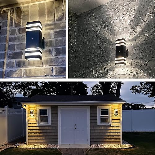 Miniatura 4 de FAISHILAN Luces de pared para exteriores, luces de exterior para casa, lámpara al aire libre, luces de pared para porche, luces de casa al aire