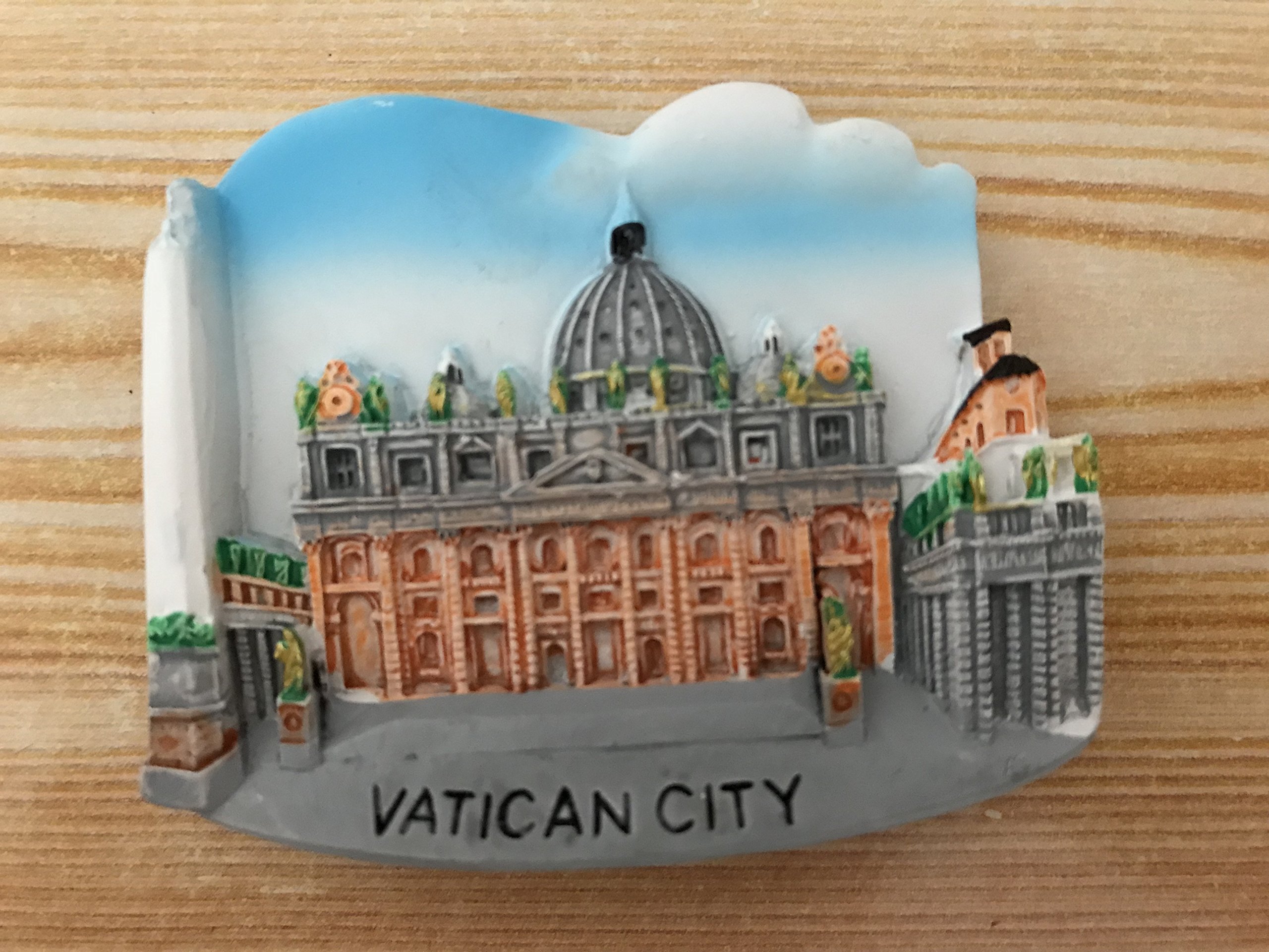 Magnete Da Frigorifero 3D Italia Vaticano Roma, Souvenir