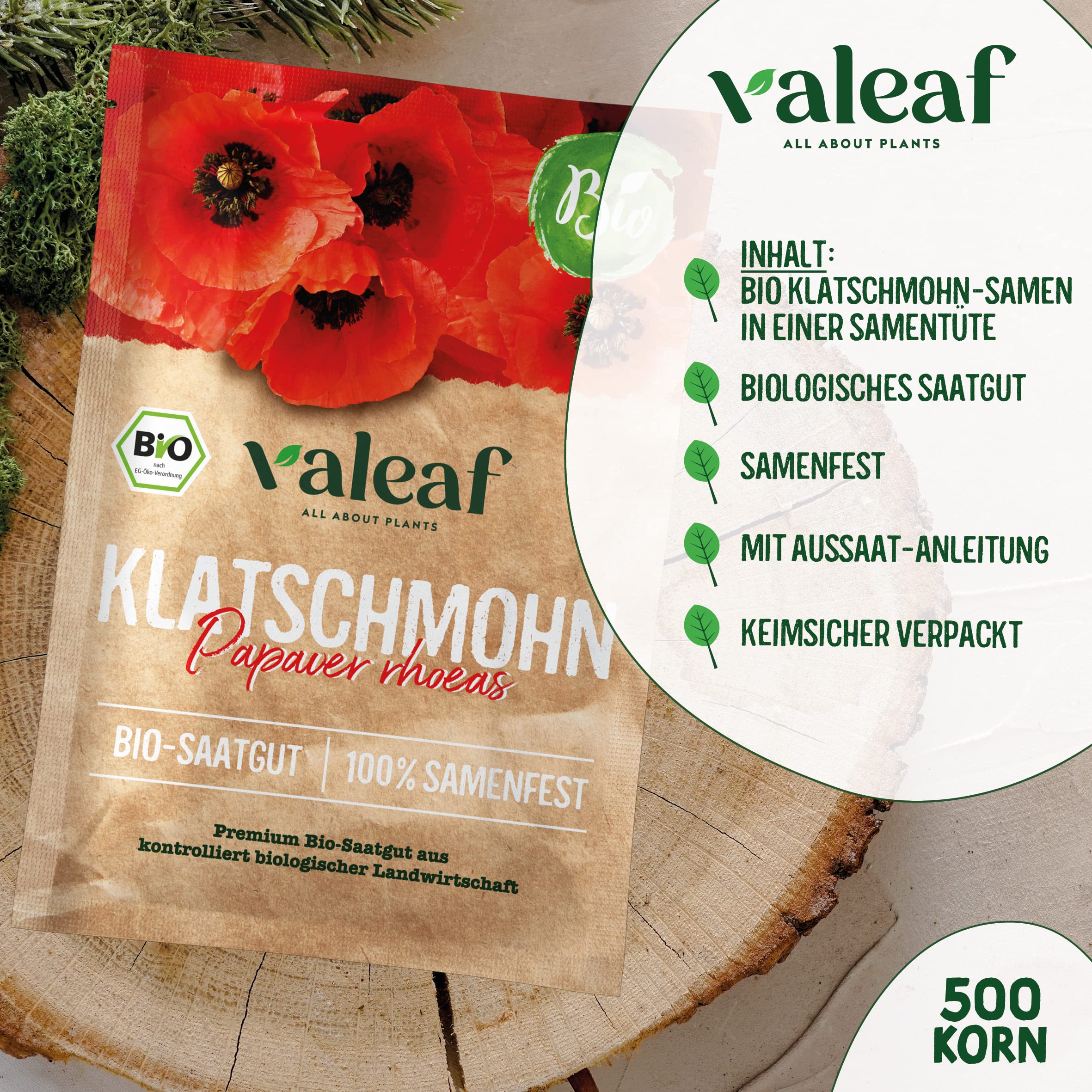 valeaf BIO Mohn Samen I Premium Mohnsamen Samen I Mohn Saatgut fr  Mohnblumen Wiese I Mohn Saat in verschiedenen Varianten (Klatschmohn (BIO))  : Amazon.de: Garten