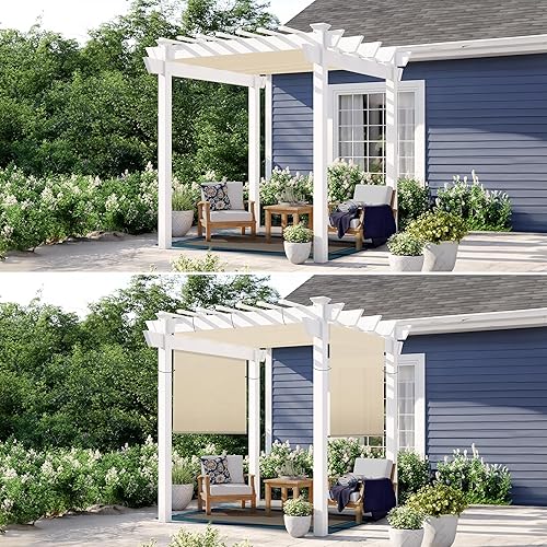 Miniatura 7 de Toldo de repuesto universal para pérgola de patio, para el exterior., Beige