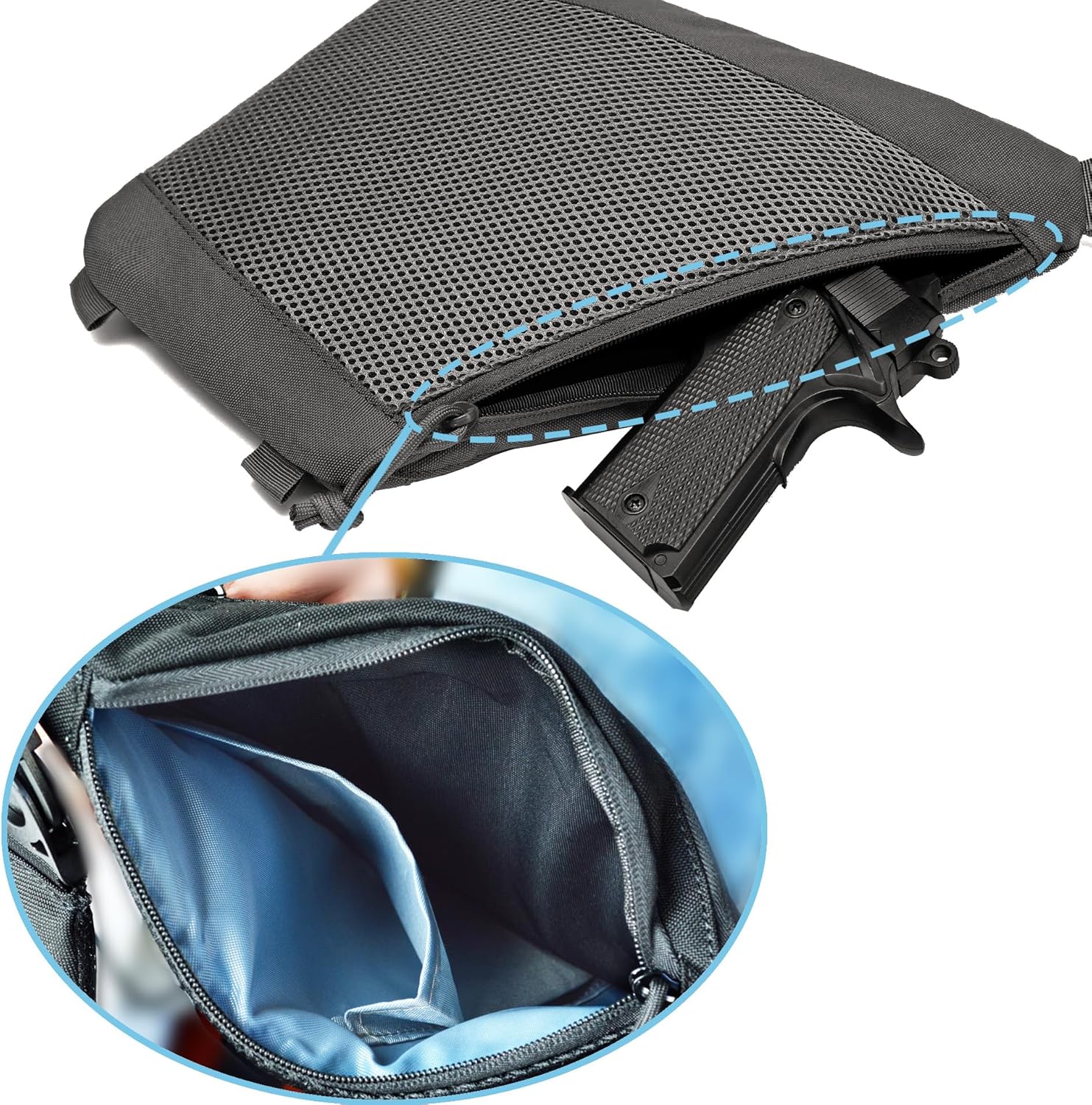 Tactical Sling Bag for Men Women Crossbody Anti-Theft CCW Sling Bag EDC Carry - Image 5