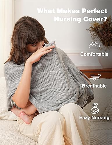 Miniatura 2 de Funda de lactancia transpirable para lactancia materna, funda de privacidad para lactancia materna, multiusos como funda de cochecito, bufanda,