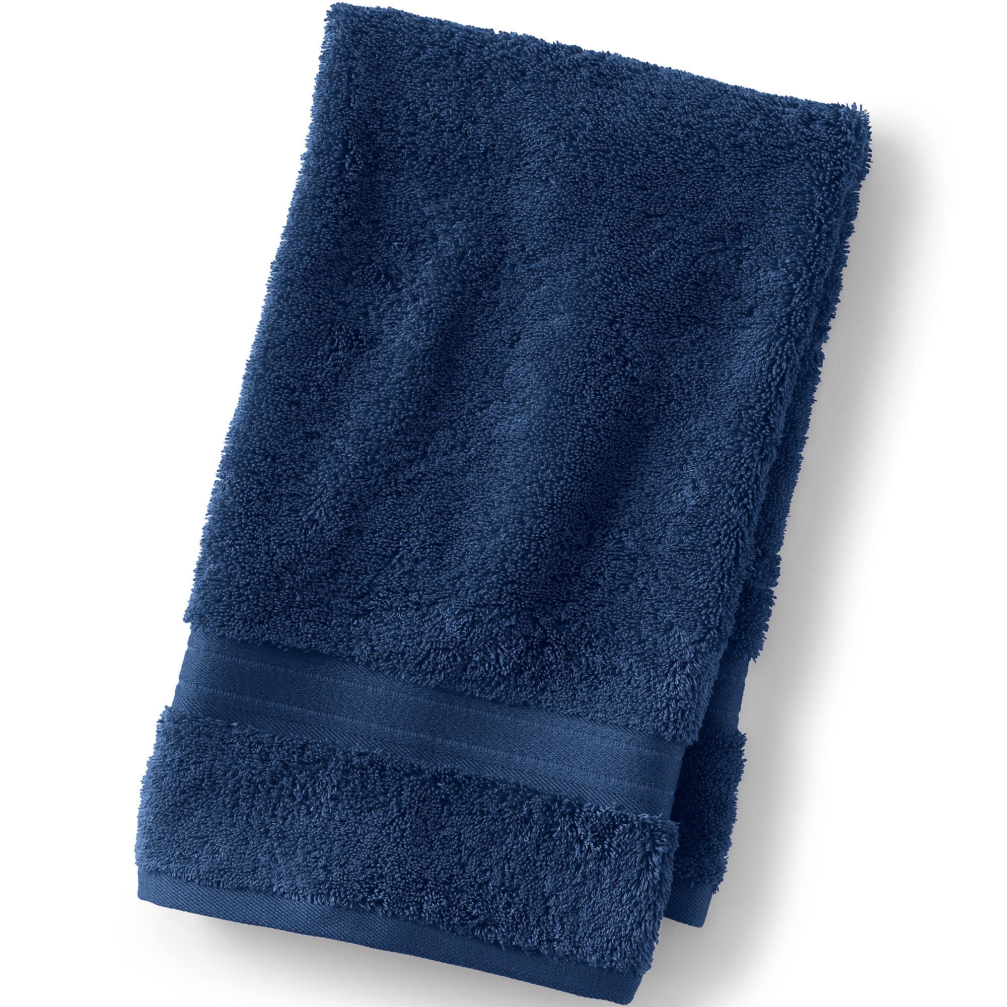 Lands End Supima Towel Deep Sea Navy Bath- Hand Towel