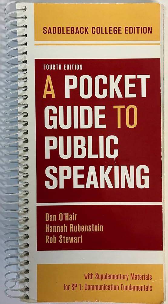 A Pocket Guide To Public Speaking Rent 9781319217099, 48 OFF