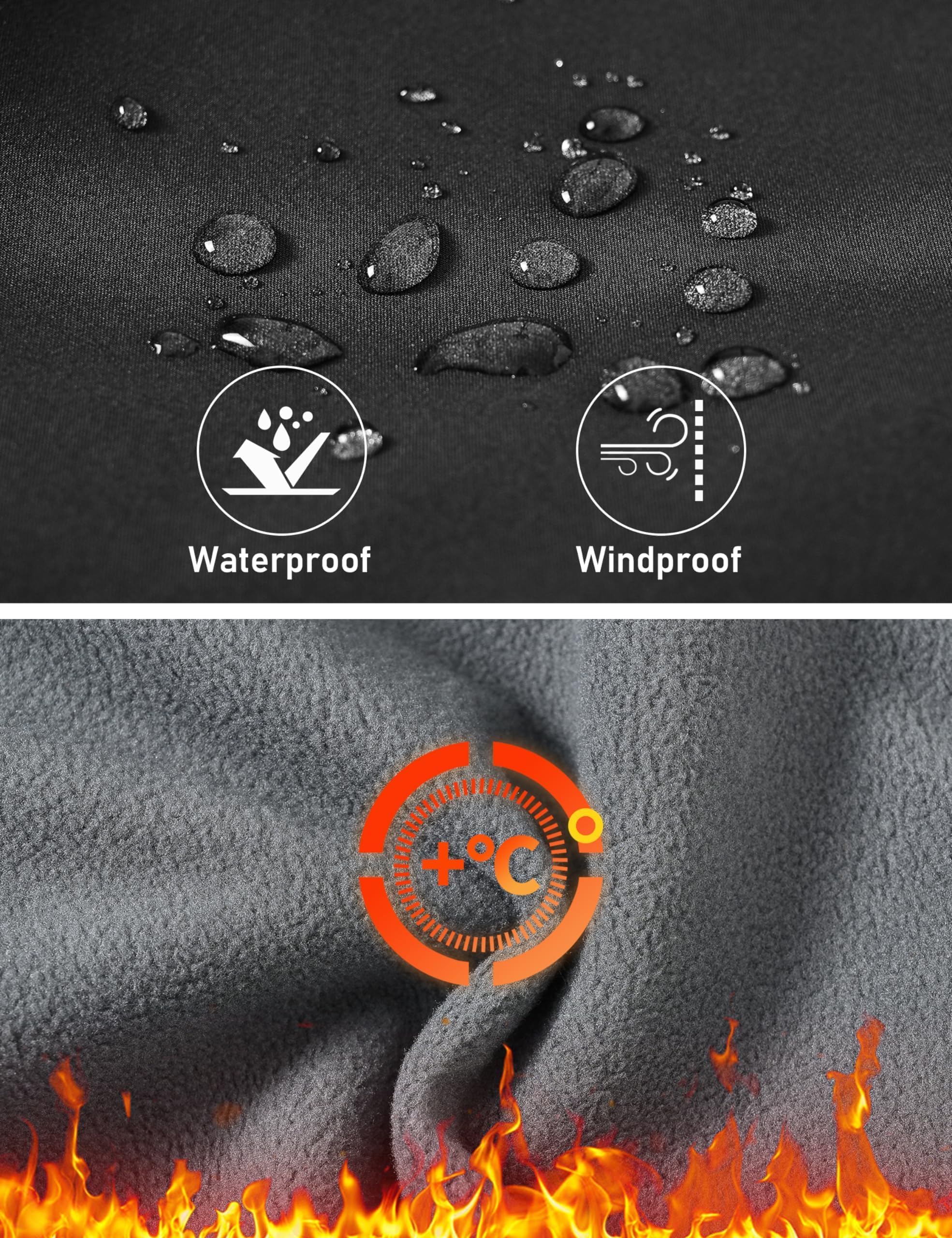 MoFiz Pantalones Ski Niño Pantalon Trekking Niña Térmicos Pantalón Senderismo Invierno Impermeables Transpirable Pantalón