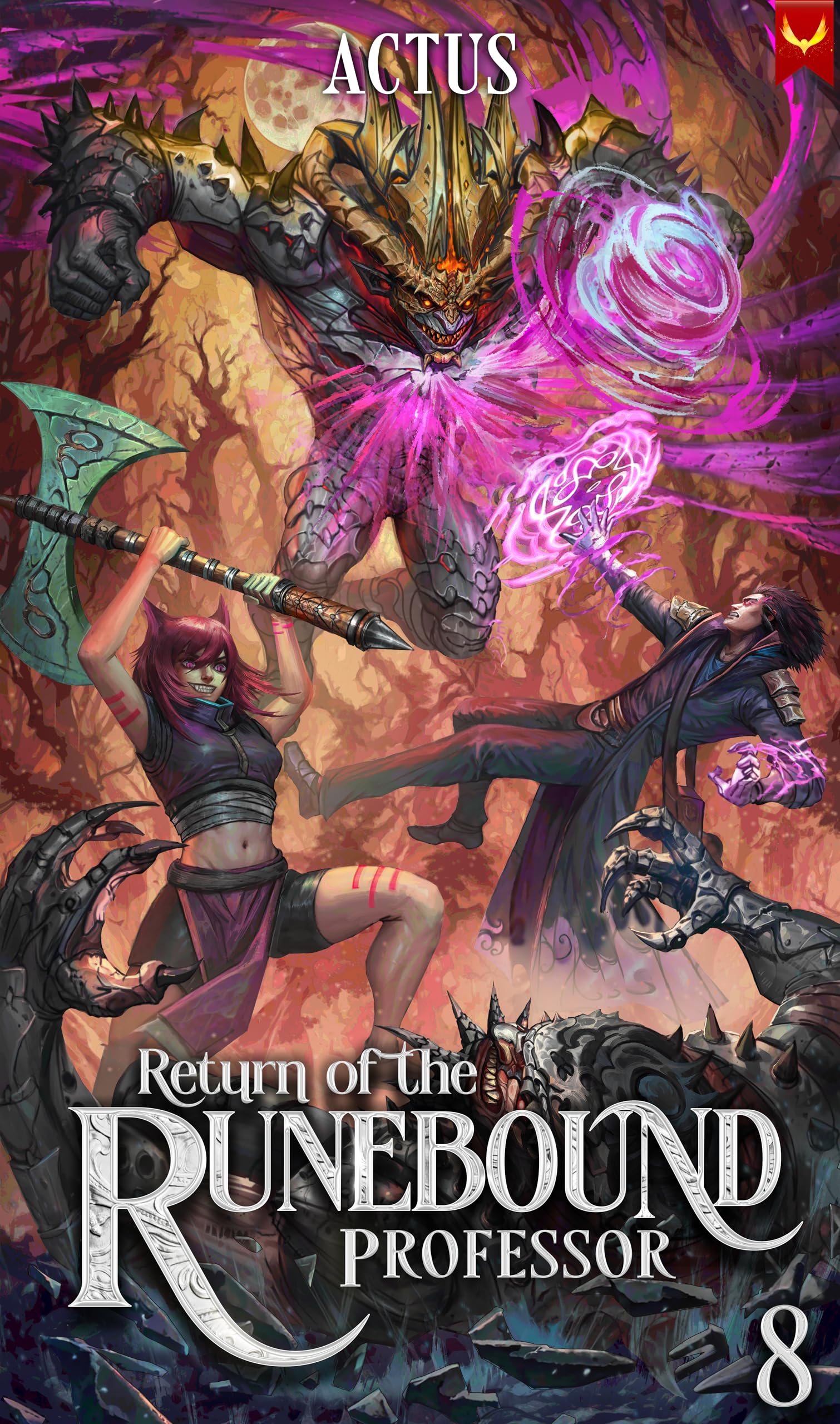 Return of the Runebound Professor 8: A Progression Fantasy Epic