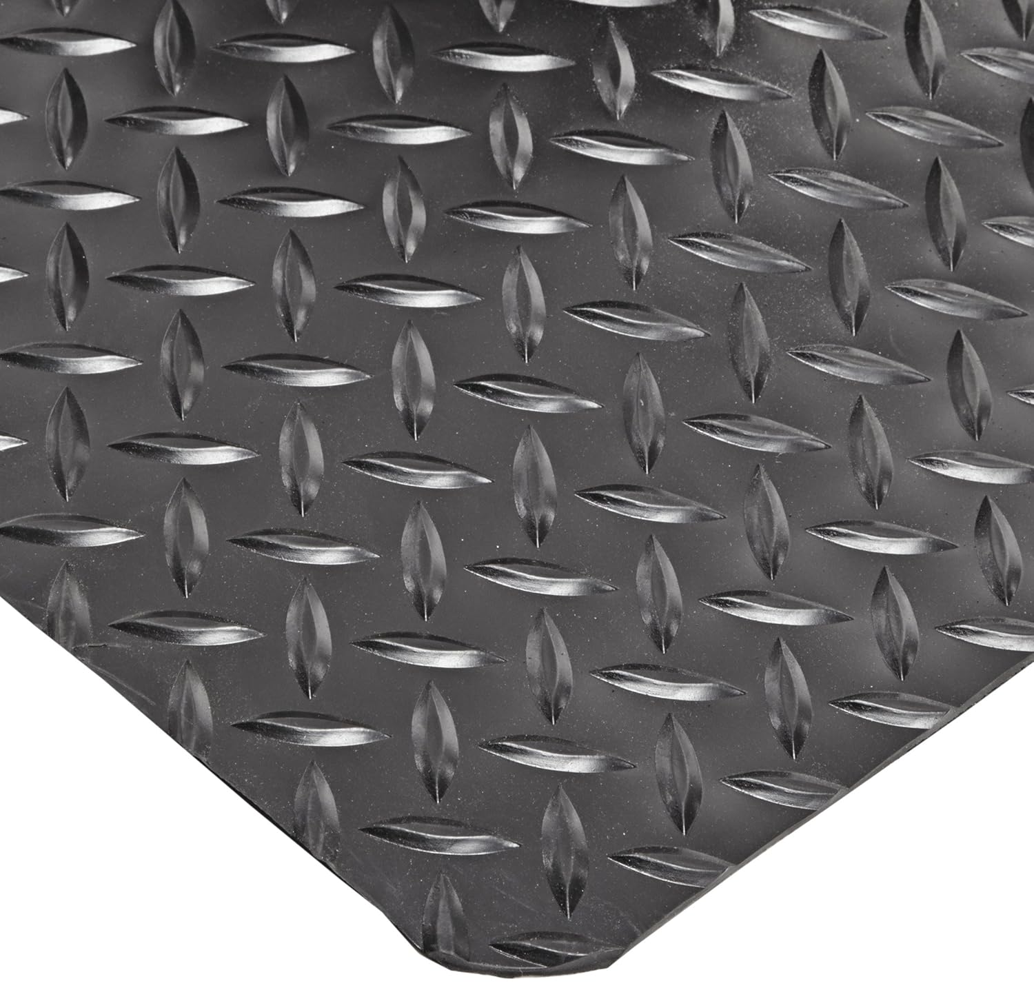 NoTrax 510 Diamond-Tuff™ Max Fatigue/Ant-Slip Mat, 3' X 5' Black/Yellow