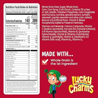 General Mills Lucky Charms Gluten Free Muesli with Magic Unicorn Marshmallows 422g