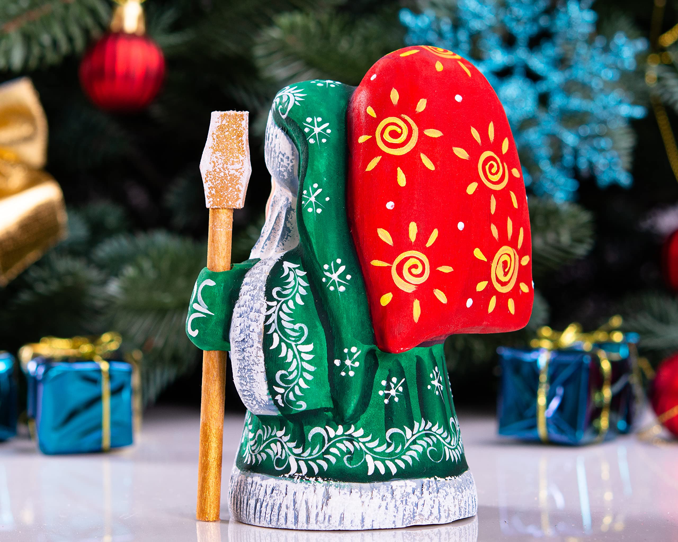 m*m様 ◆オークション◆アンリ人形　17㎝✰⋆【First Christmas Amazon.com: Wooden Hand-Carved Santa Claus Figurine 5