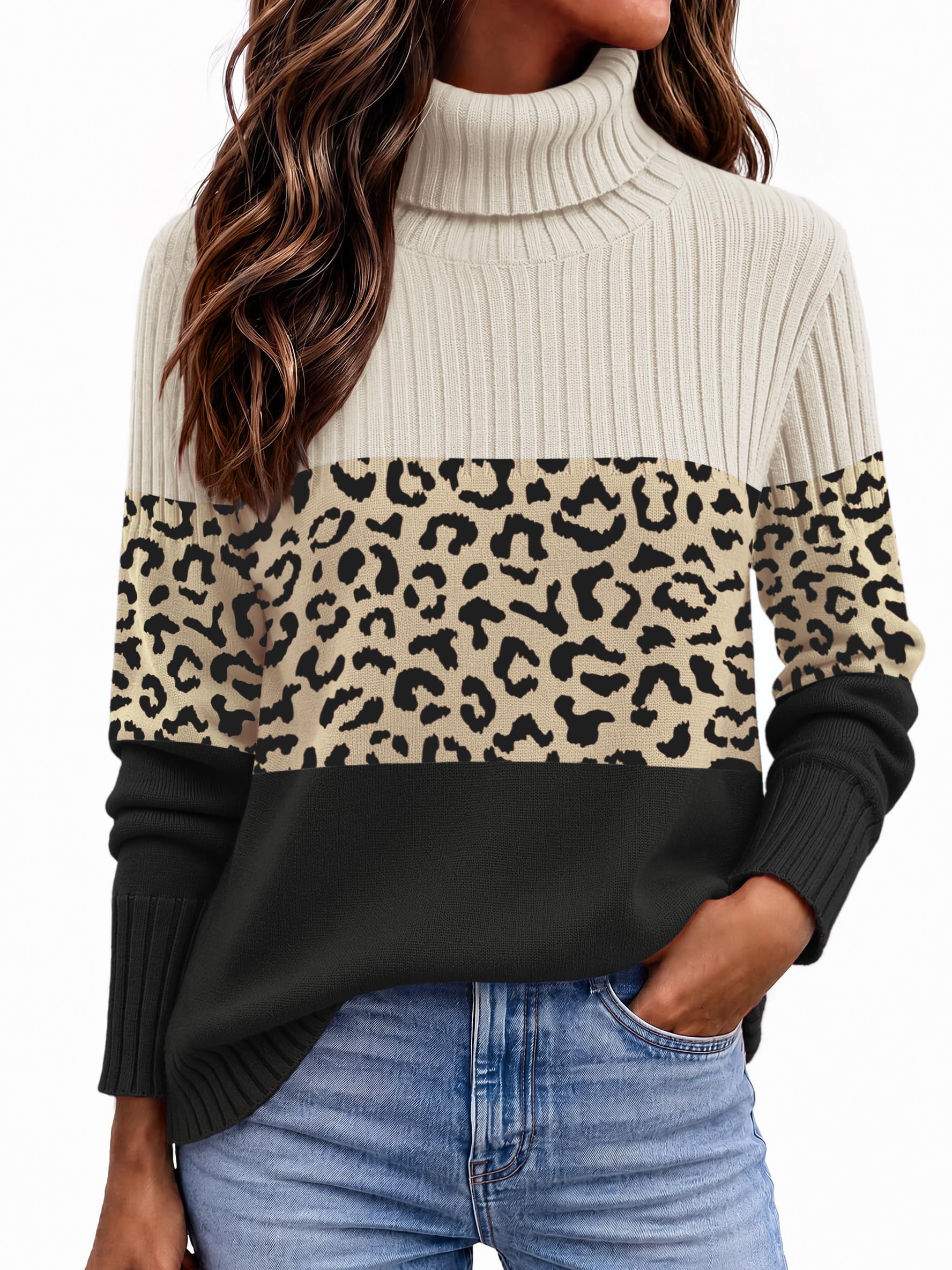 Zeagoo Womens Turtleneck Sweater