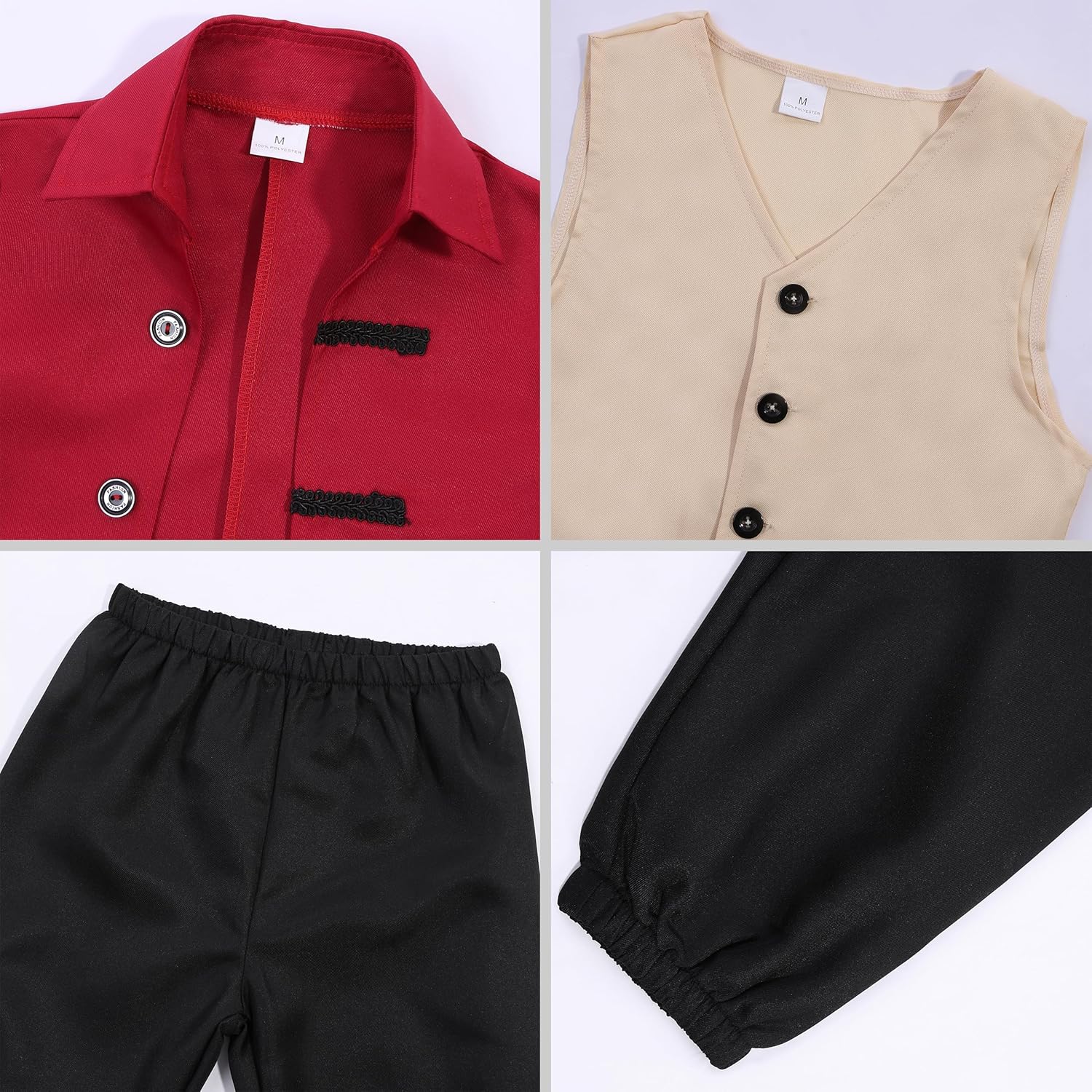 Kids Benjamin Franklin Costume Founding Father Costume for Boys Girls Presidents Day Halloween - Image 4