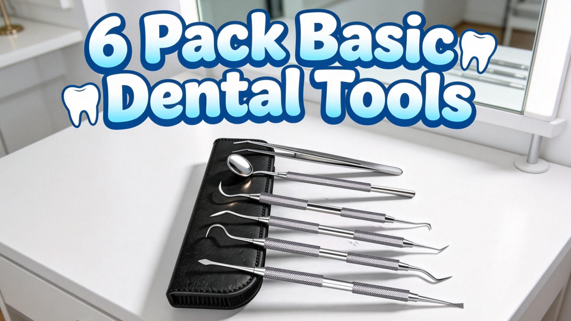Antonki 6 Pcs Dental Tools Teeth Cleaning Kit