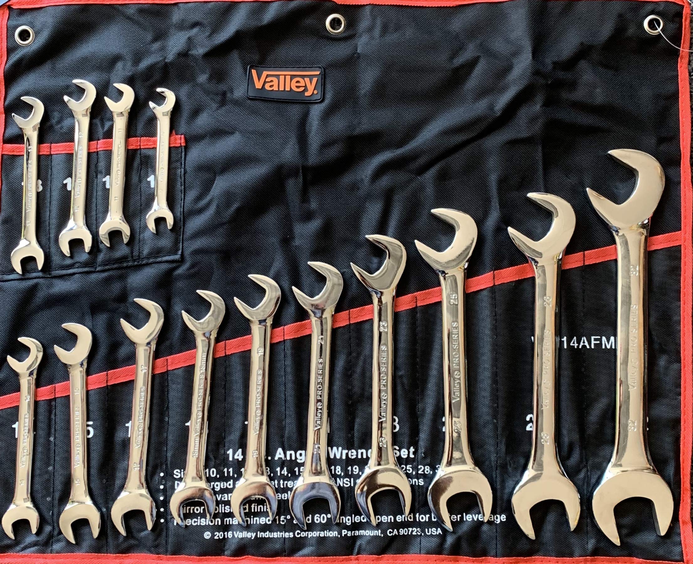 Combination Angle Wrench Set (14 Pc Metric)