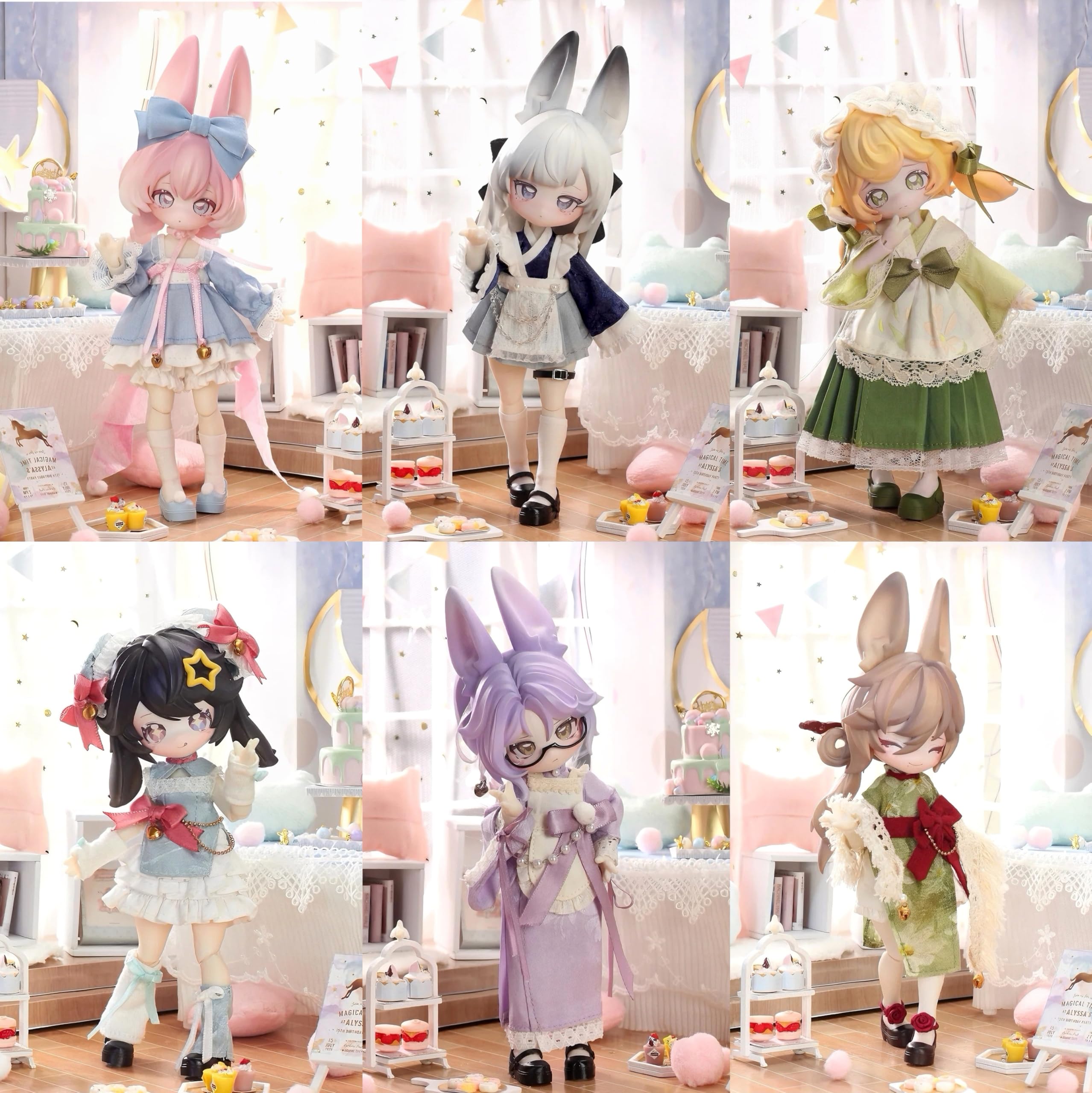 Amazon.co.jp: Briskyjp 不可食用人形 ウサギの赤ちゃんの「月飛び時間