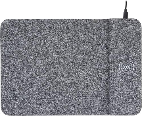 Miniatura 2 de Allsop Powertrack - Alfombrilla de mouse de carga inalámbrica, 13 x 8.75, gris
