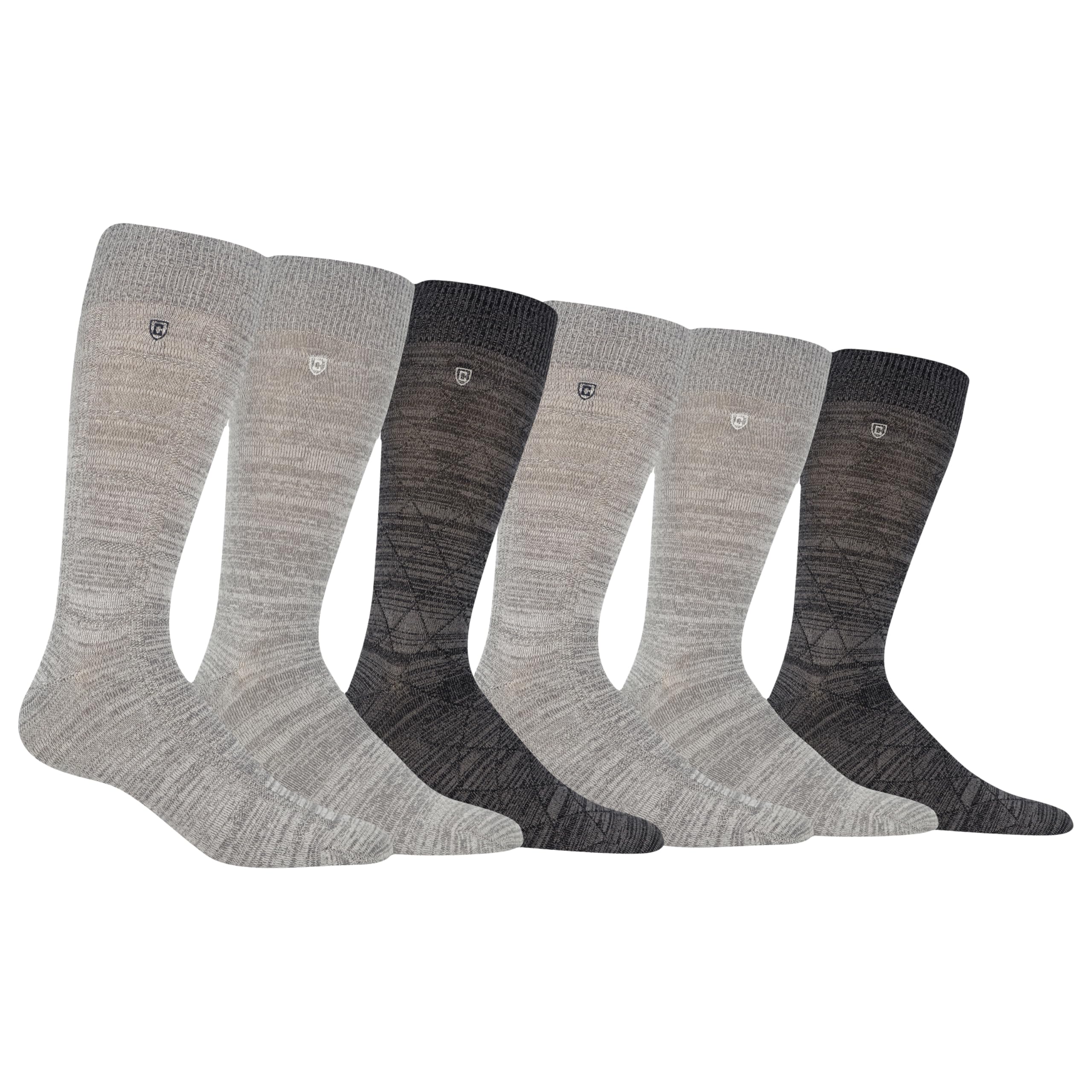 Chaps Calzini da uomo, super morbidi, 3 e 6 paia, motivi e texture