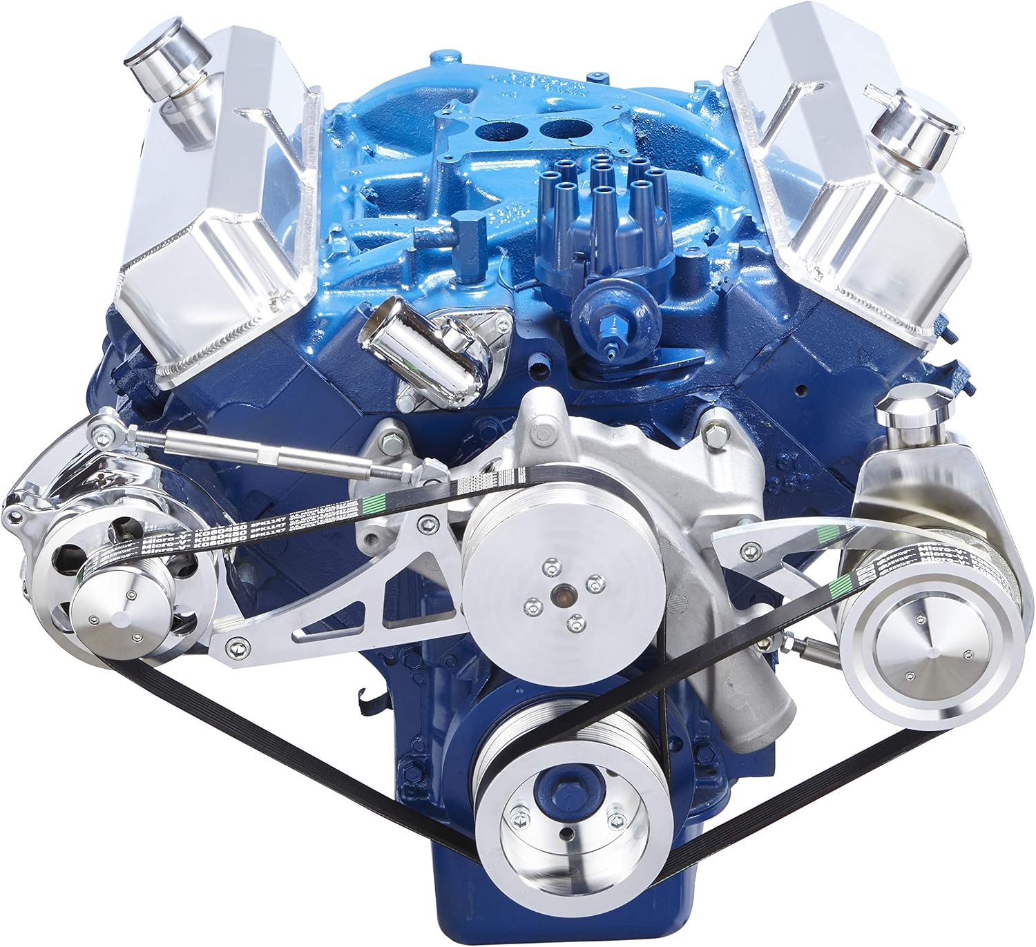 Serpentine Pulley System for Ford 390 - Alternator & Power Steering Applications
