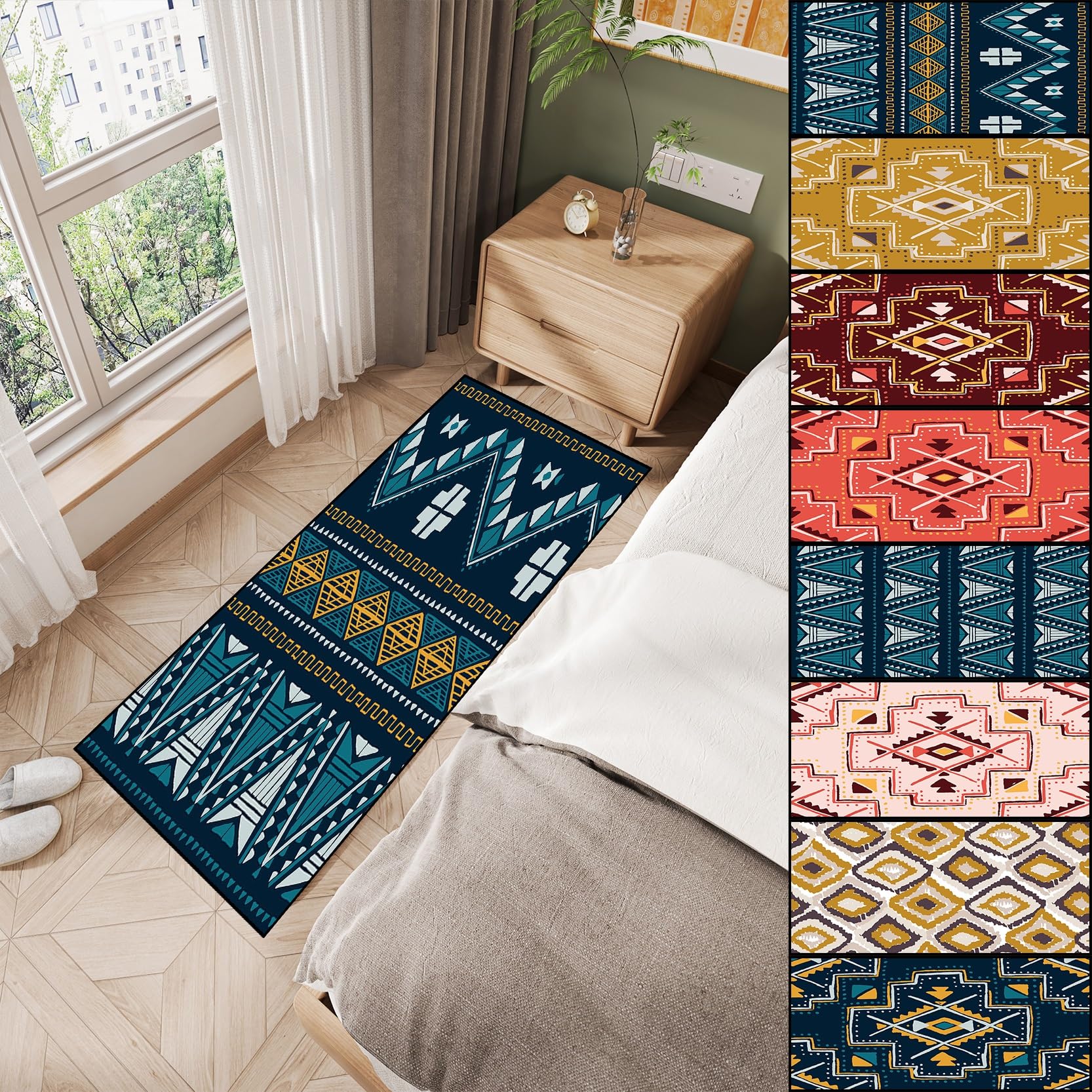 Tapis de cuisine imprimé idéal pour le sol de la salle à manger et buanderie