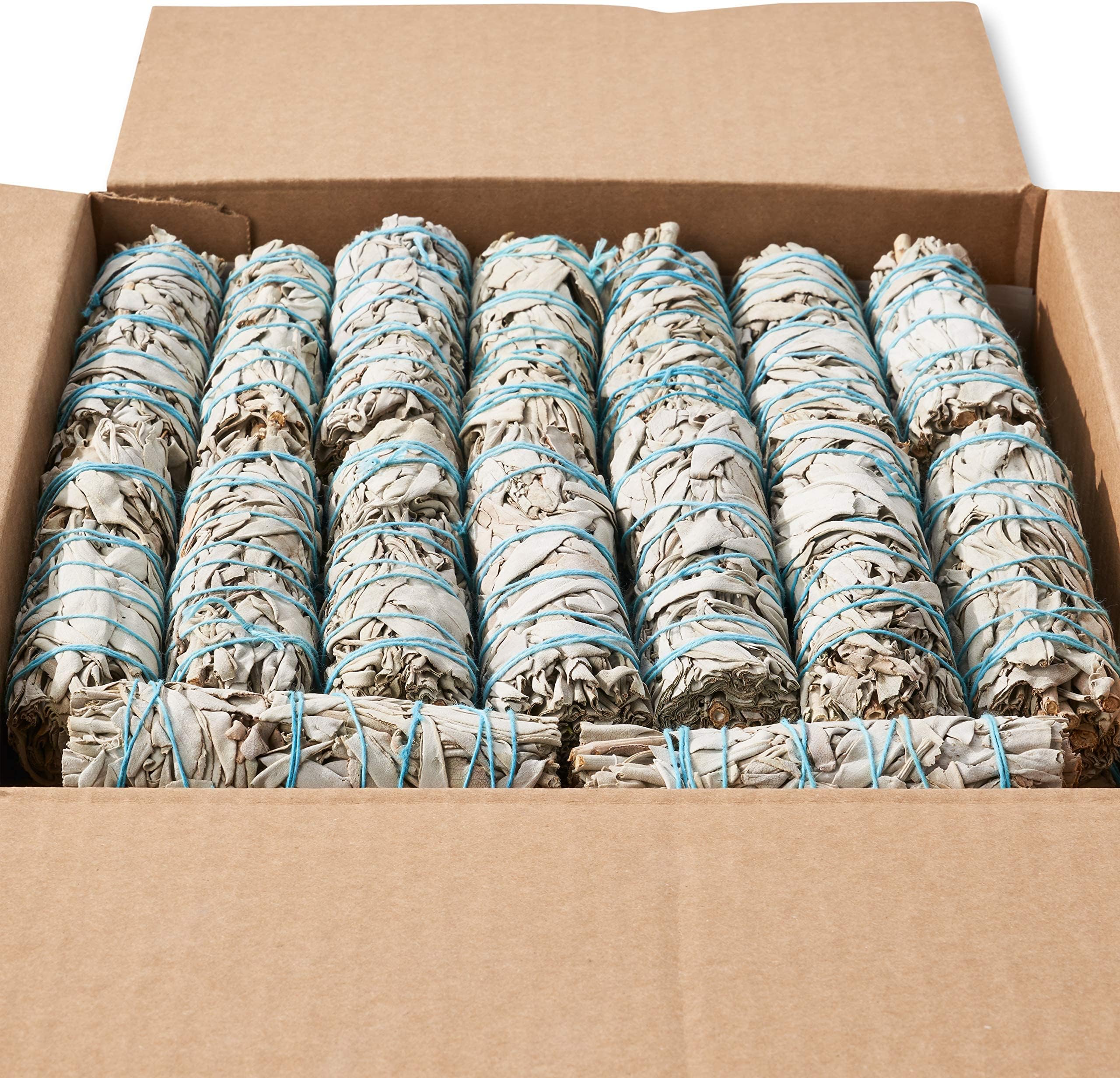 25 White Sage 4" ~ Sage Smudge Sticks for Smudging & Cleansing Energy ~ Bulk/Wholesale ~ Sustainably Grown (25 Pack)