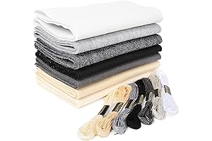 ZAIONE Black and White Felt Fabric Sheets: Craft and Sewing Essential
