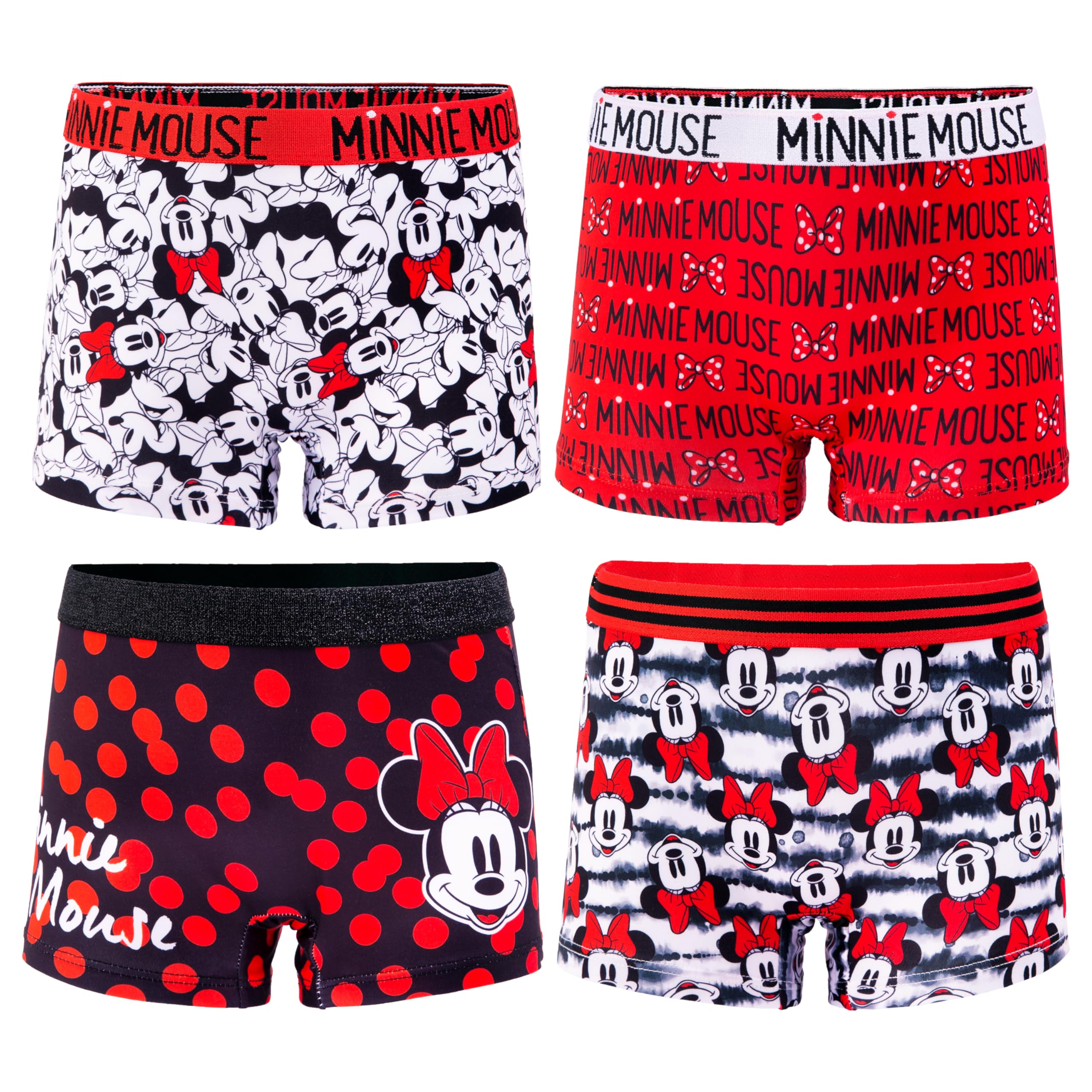 Disney Girls Minnie Mouse Underwear With Multiple Print and Silhouette Options in Sizes 2 3t - 8