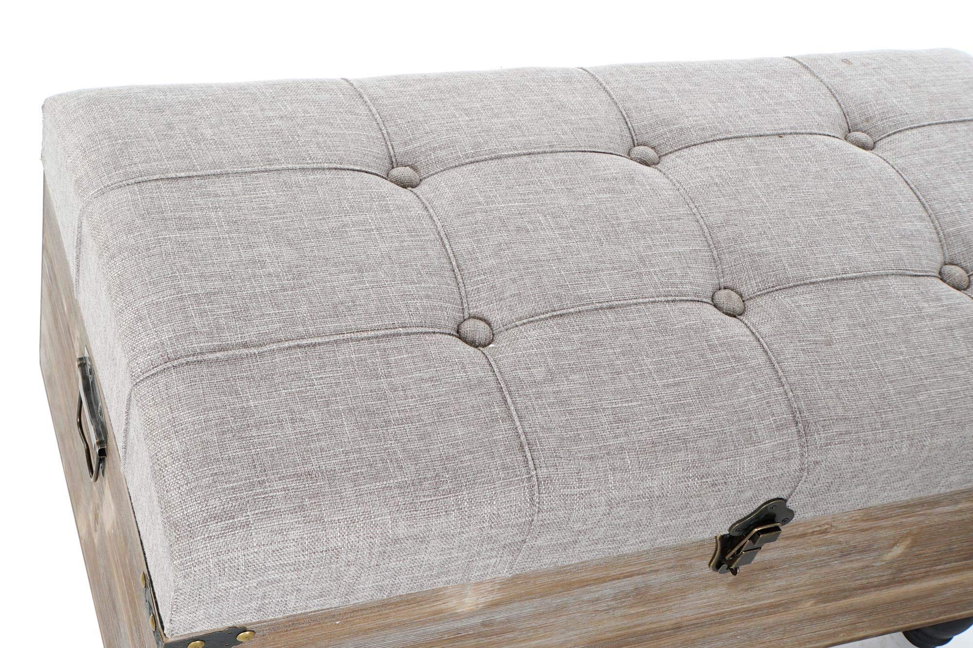 BAUL SET 2 MADERA POLIESTER 60X37X24 BORREGUITO Produktbild-Vorschau 7