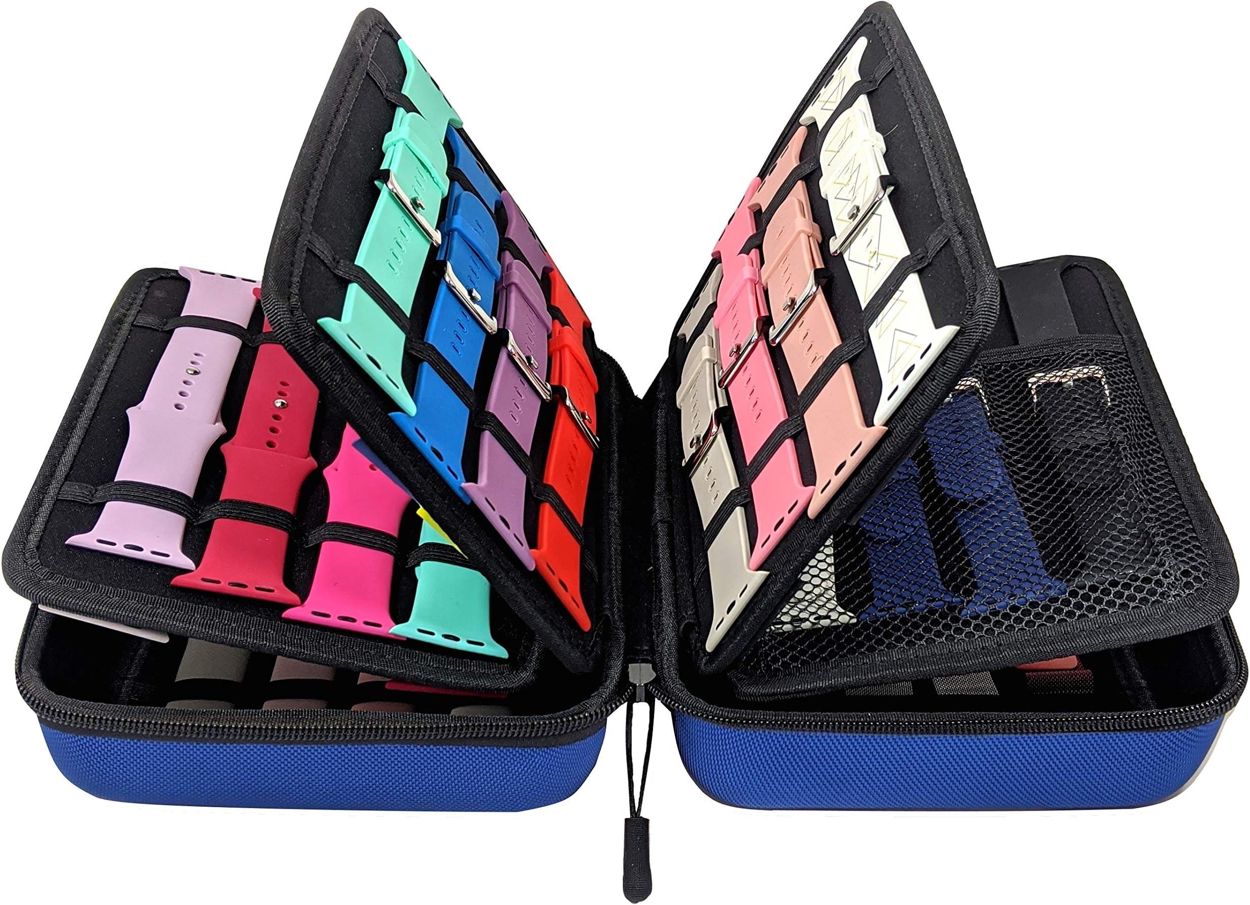 Zero Mass Smart Watch Bands Travel Case/Wallet Organizer/Holder for 40+ Apple Watch Bands, Watch, Phone, Chargers