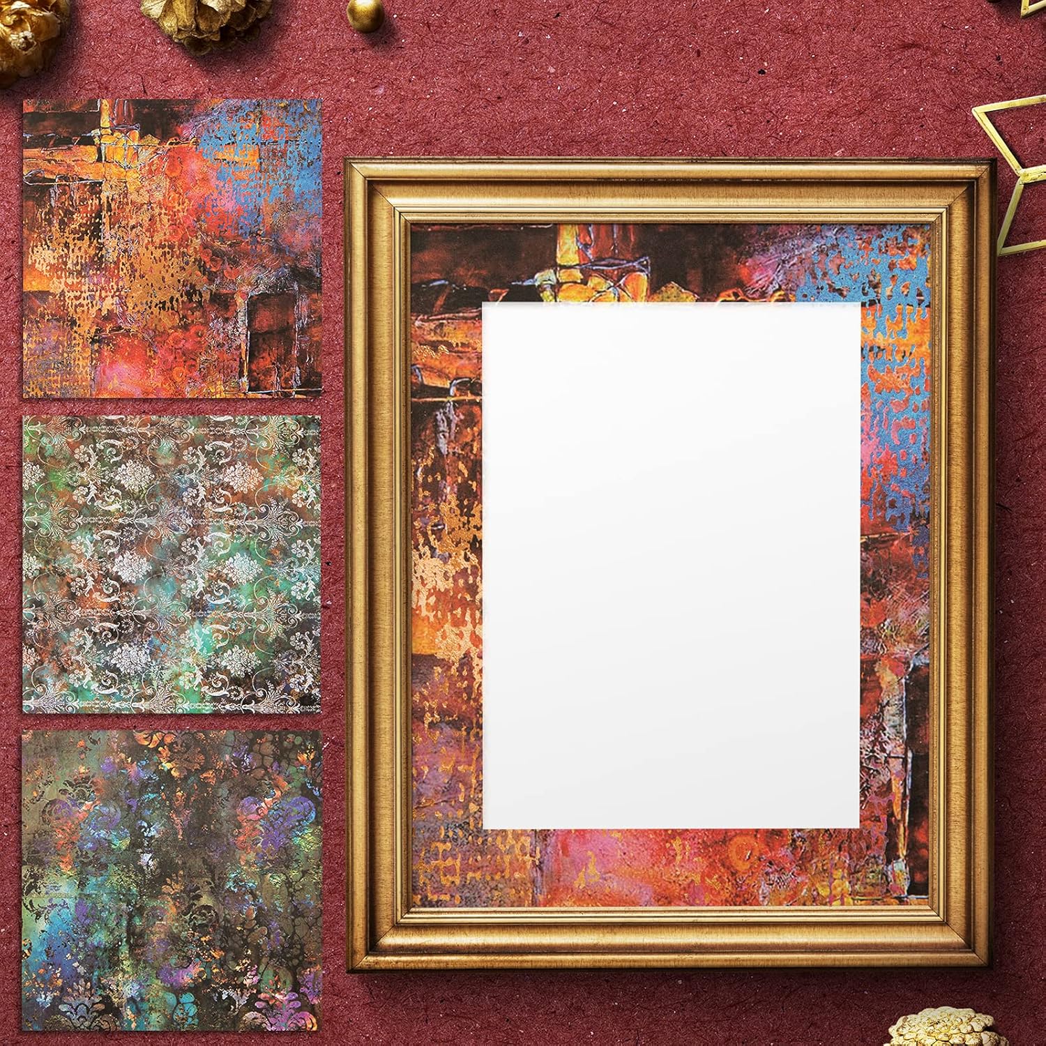 VONDYU Single-Sided Scrapbook Paper Pad-Colors Mixture Scrapbooking Paper Collection Holiday 6" x 6" Cardstock Patterned Cardmaking Paper Pack DIY Photo Frame Background Decorative Page-24 Sheets : Arts, Crafts & Sewing