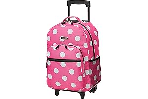 Rockland Melbourne Hardside Expandable Spinner Wheel Luggage for Girls