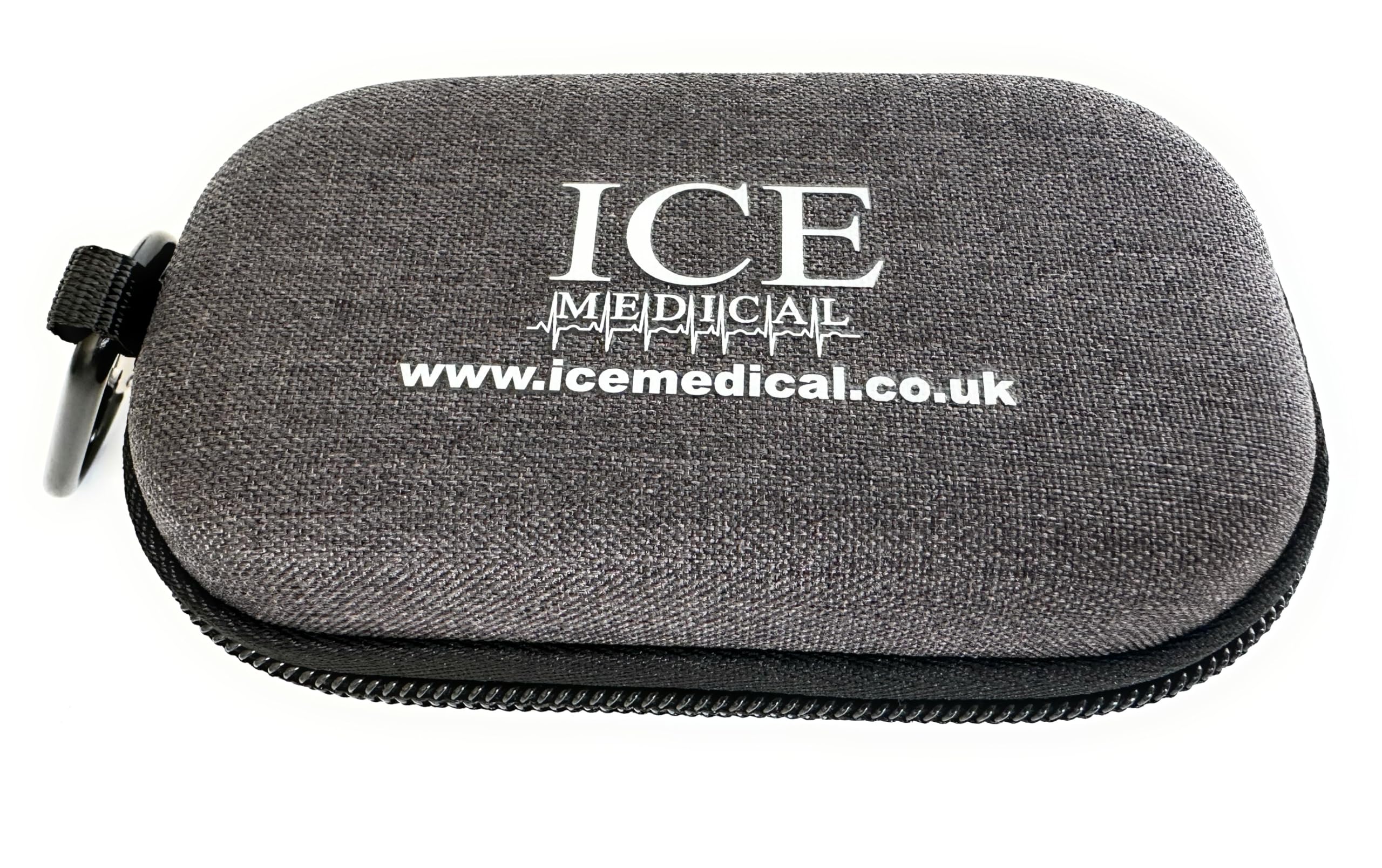 ICE Medical Inhaler Hard EVA Case/Pouch- for 2 Inhalers, Medication, Clip on Belt, Asthma Bag, Perfect for School Travel - Image 2