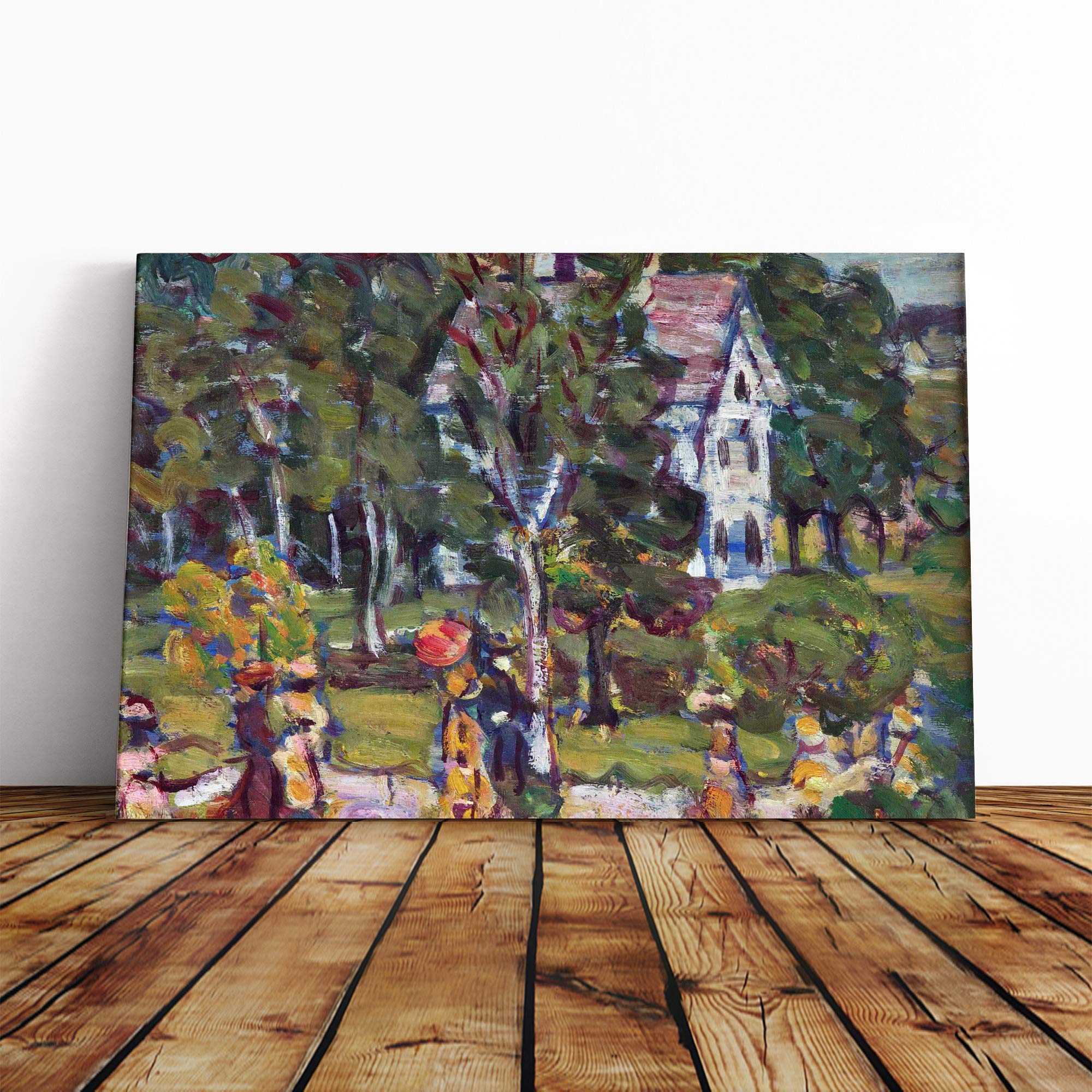 Maurice Pendergrast Sunday Afternoon Canvas Print | Gallery Wrapped 30mm Frame Wall Art | 24x16 inches | Ready to Hang | Modern Picture | Living Room Bedroom Lounge Office