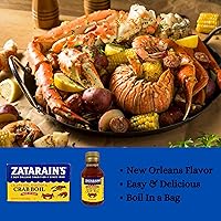 Vista 2 de Zatarain's - Paquete de condimentos para hervir cangrejos de cangrejo de cangrejo con (1) hervir en bolsa (1) líquido concentrado de camarones