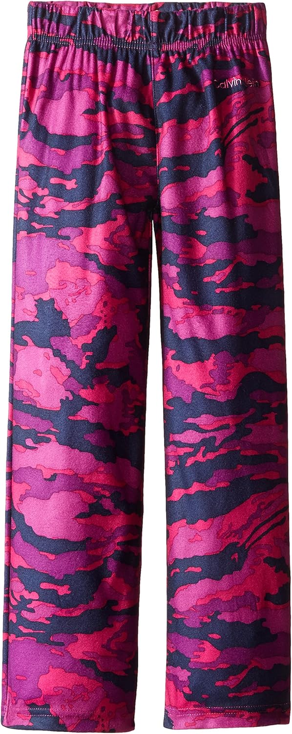 Calvin Klein Little Girls' Printed Camo Sleep Pant, Fuchsia, 5/6: Clothing, Shoes & Jewelry
