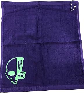 Disc Golf Towel - Custom Designed Skull/Half Basket - Select Color Options