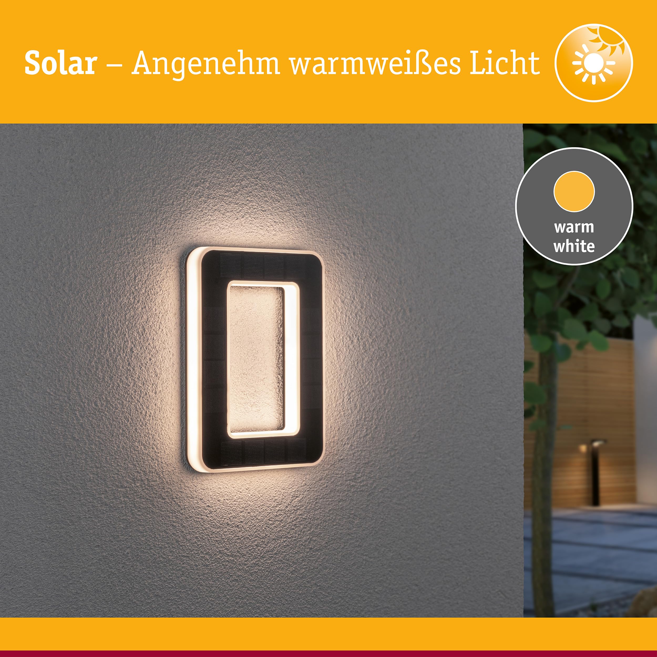 Paulmann 79851 LED Solar Hausnummer 10 IP44 Warmweiß Akku wechselbar incl. 1x0,2 Watt Solarleuchte Schwarz Solarlampe Kunststoff Solarlicht 3000 K