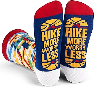 Outdoors Socks - Hiking and camping gifts for men and women - Great for nature lovers - Holiday or birthday gift