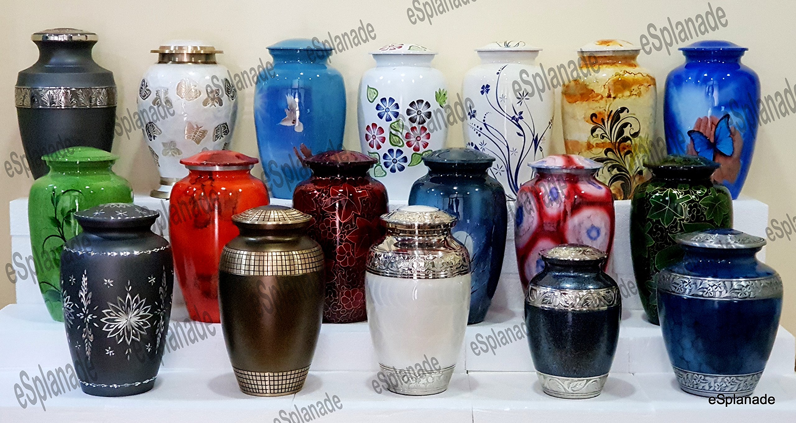 eSplanade urna de cremación Recipiente conmemorativo Jarra | urnas de cremación | urnas de Metal | urnas funerarias