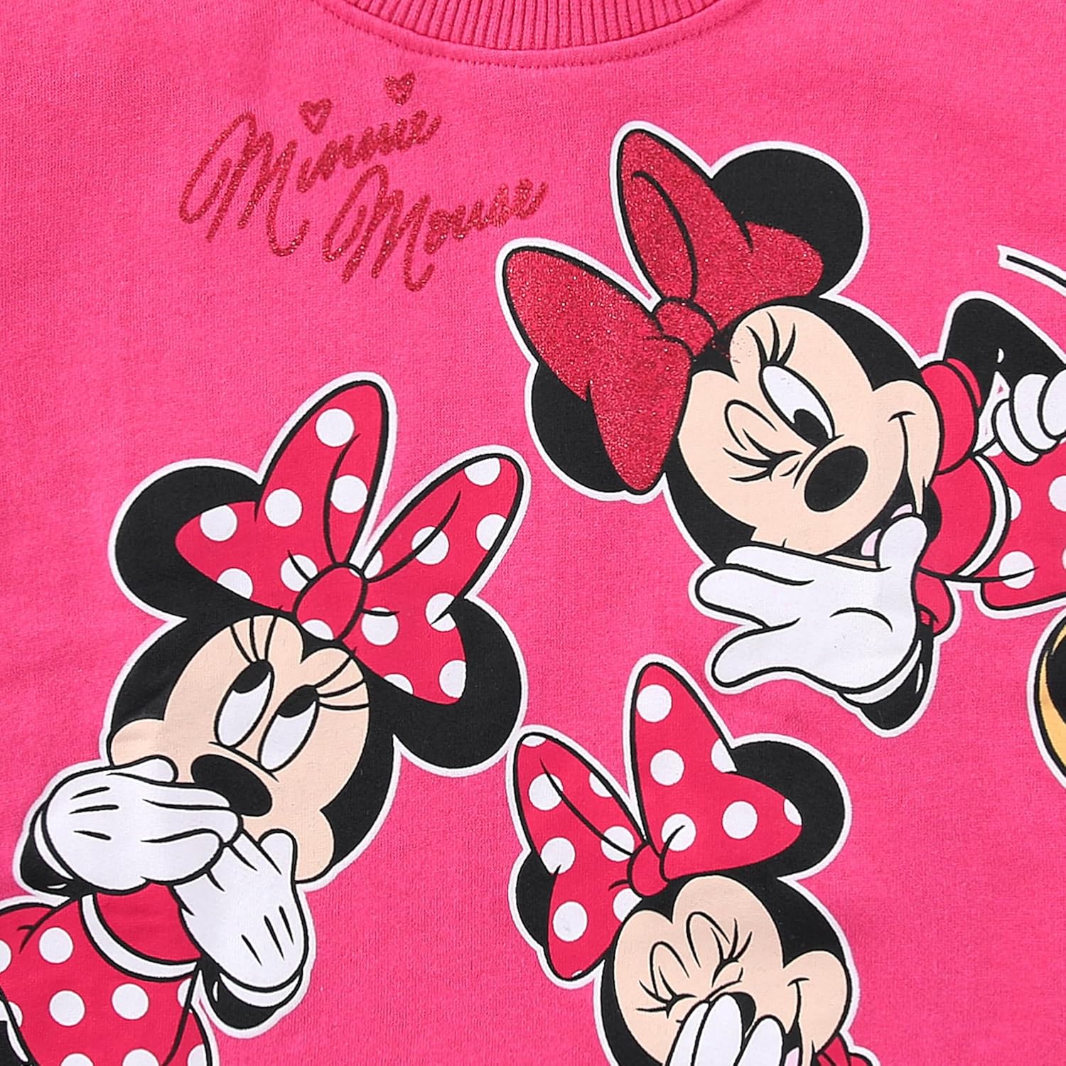 Disney Minnie Mouse Girls Sweatshirt and Pants Set 2 Piece for Toddler and Big Kids - Image 5