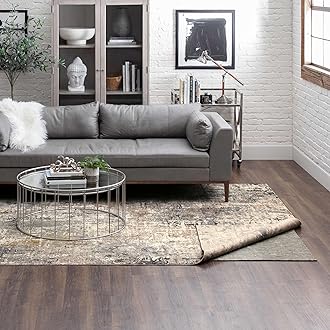 Mohawk Home 8' x 11' Non Slip Rug Pad Gripper 3/8 Thick Dual Surface Felt + Rubber Gripper - Safe for All Floors